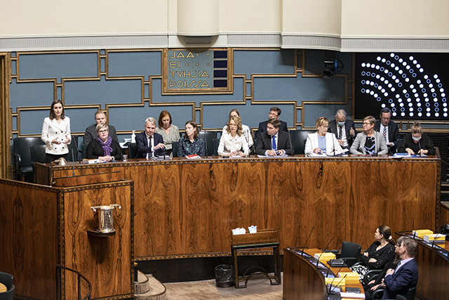 Government Box in the Plenary Hall