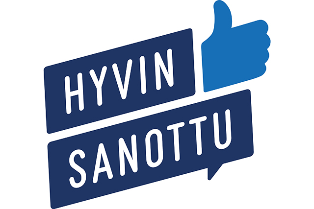 Hyvin sanottu -hankkeen logo
